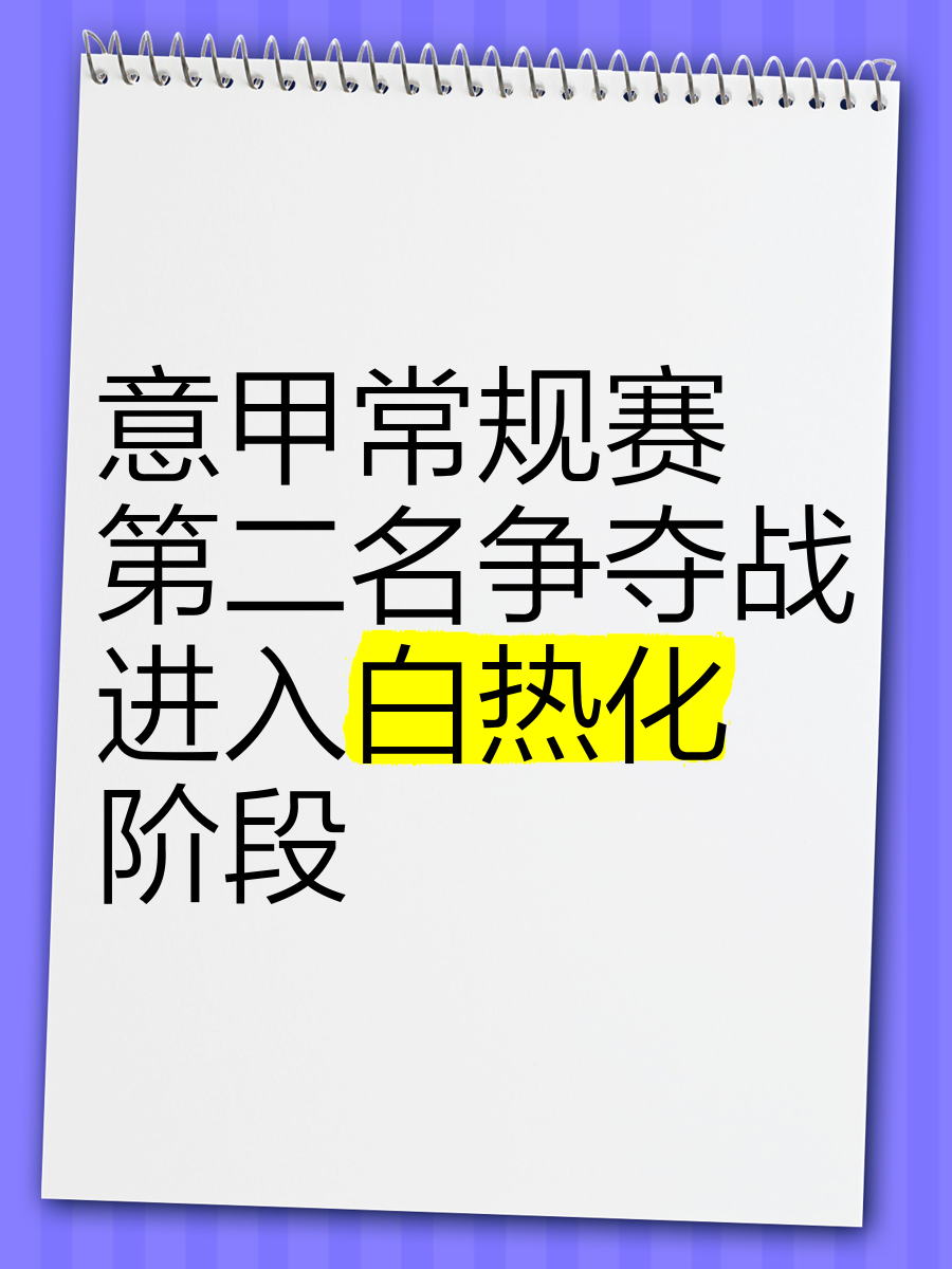 开云体育-意甲比赛争夺白热化，各路豪强角力激烈的简单介绍